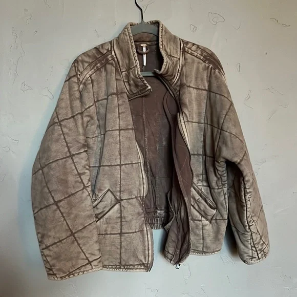 Free People Jackets Coats Dolman Quilted Knit Jacket Size Xs